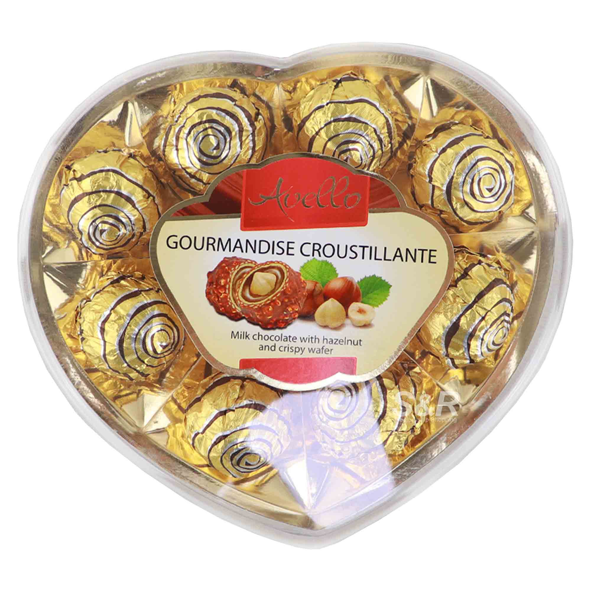 Avello Milk Chocolate with Hazelnut and Crispy Wafer 105g Avello Milk Chocolate with Hazelnut and Crispy Wafer 105g